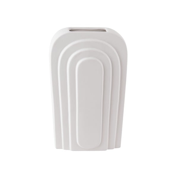 Бяла керамична ваза, височина 18 cm Arc - PT LIVING