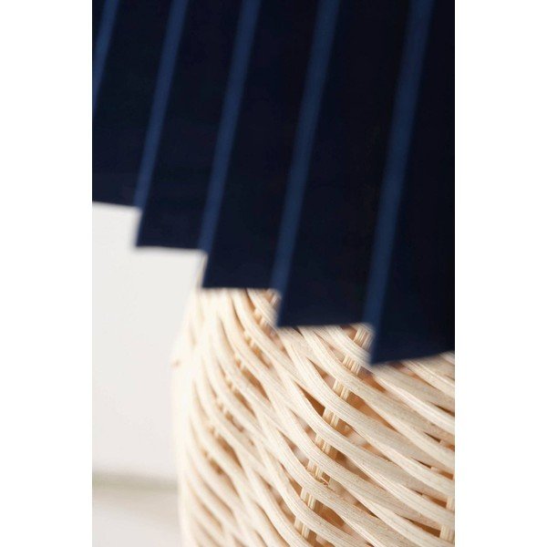 Синя/в естествен цвят ратанова настолна лампа (височина 36 cm) Sisal – Jotex-image-4