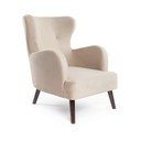 Бежово кадифено кресло Noemye – Bonami Selection