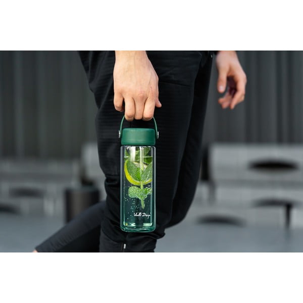 Зелена стъклена бутилка  350 ml Fuori – Vialli Design-image-2