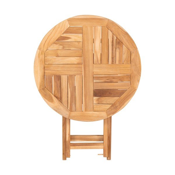 Градинска маса за хранене от тиково дърво, ø 70 cm Oviedo - Bonami Essentials-image-4