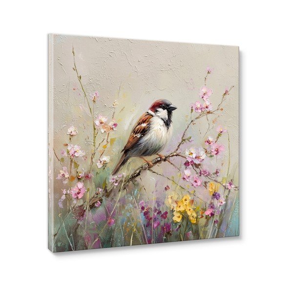 Печатна върху платно картина 32x32 cm Sparrow – Styler-image-3