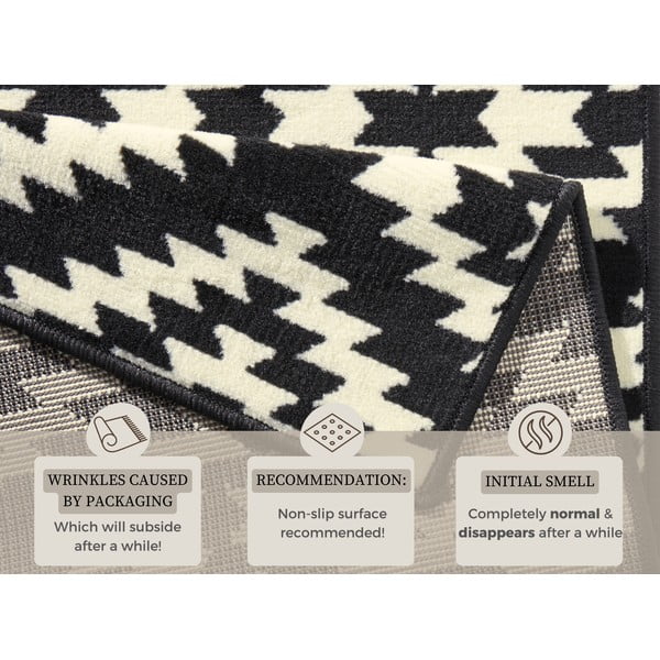Черно-бяла пътека , 80 x 200 cm Basic Nordic - Hanse Home-image-4