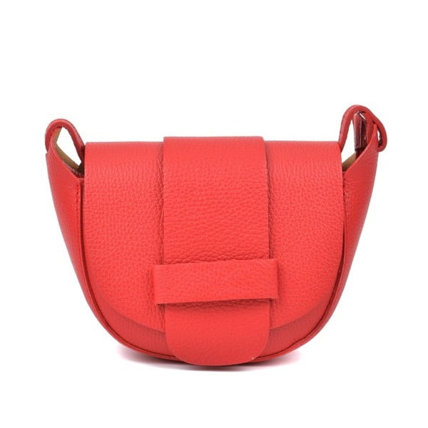 Червена кожена чанта Lusna - Roberta M
