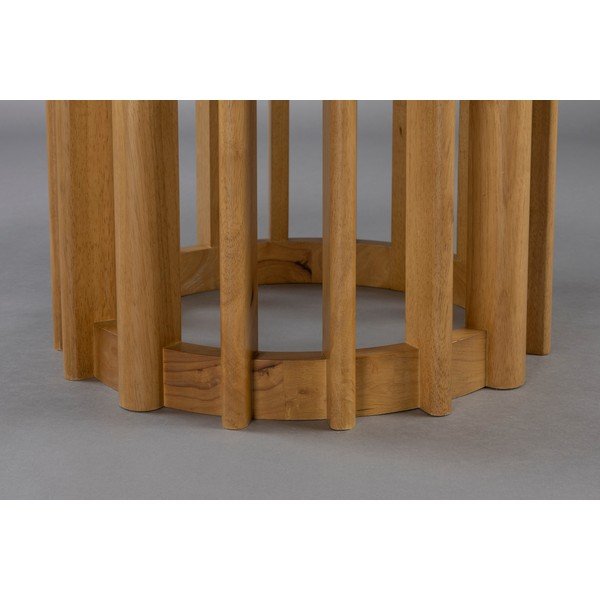 Кръгла трапезна маса с дъбов плот ø 120 cm Barlet – Dutchbone-image-2