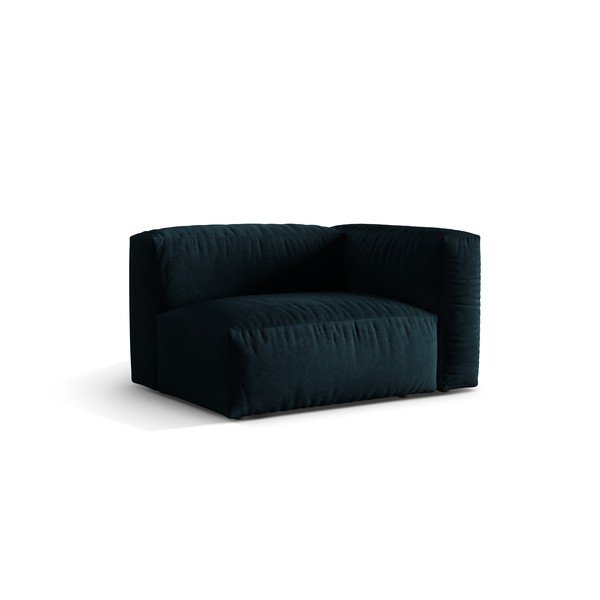 Тъмносин кадифен модул за диван (десен ъгъл) Martina – Micadoni -image-1