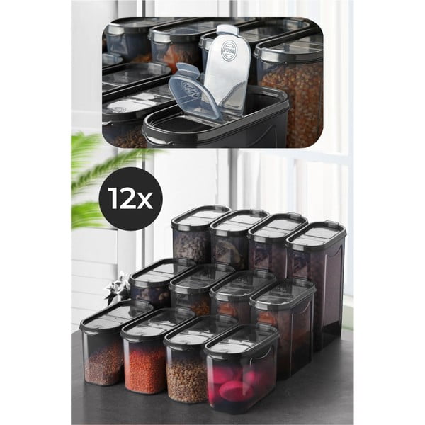 Съдове за съхранение в комплект от 12 броя - Hermia-image-1