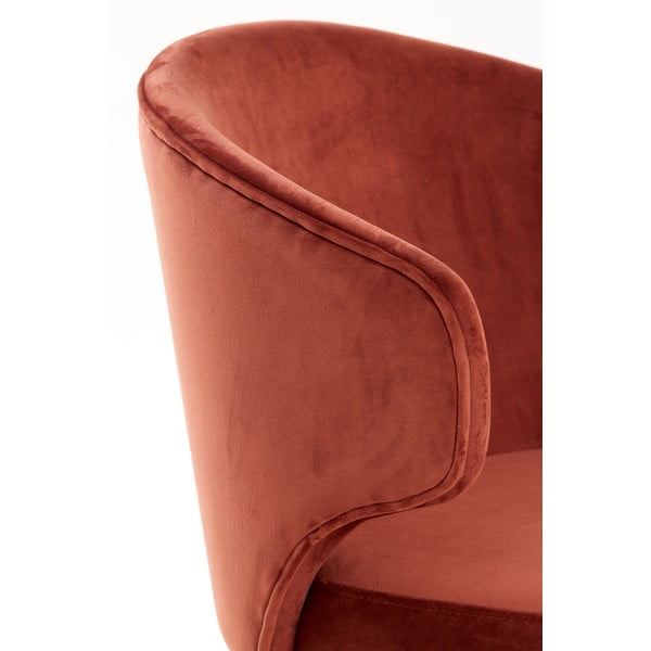 Светлочервени тапицирани трапезни столове в комплект 2 бр. Kosaka – Light & Living-image-2