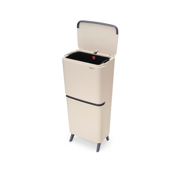 Светлосиво пластмасово кошче за боклук 20+25 l за рециклиране SortUp Recycle Hi – Brabantia