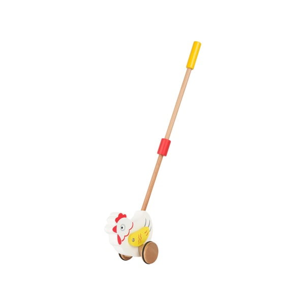 Дървена играчка на пръчка Животно кокошка - Legler
