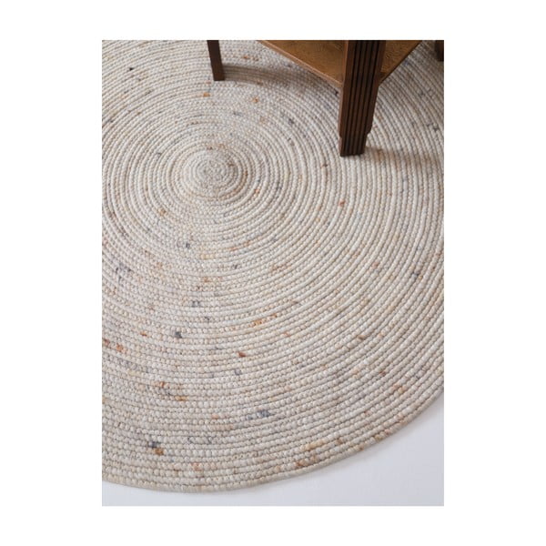 Кремав детски килим ø 140 cm Neethu Avoine – Nattiot-image-3