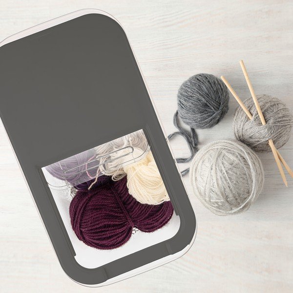 Пластмасова кутия за съхранение с капак 35x20x23 cm Slop – Orion-image-1