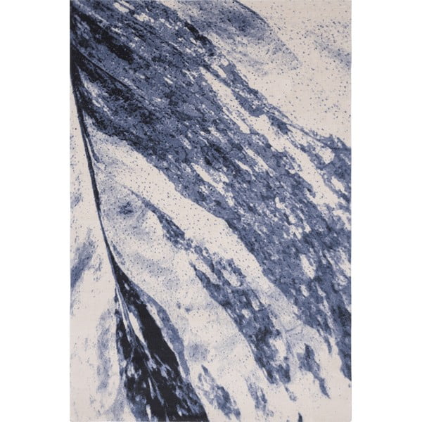 Син вълнен килим 133x180 cm Albo - Agnella