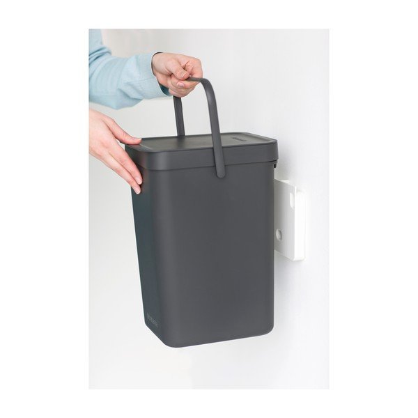 Koš Sort & Go 12 l, šedý-image-4