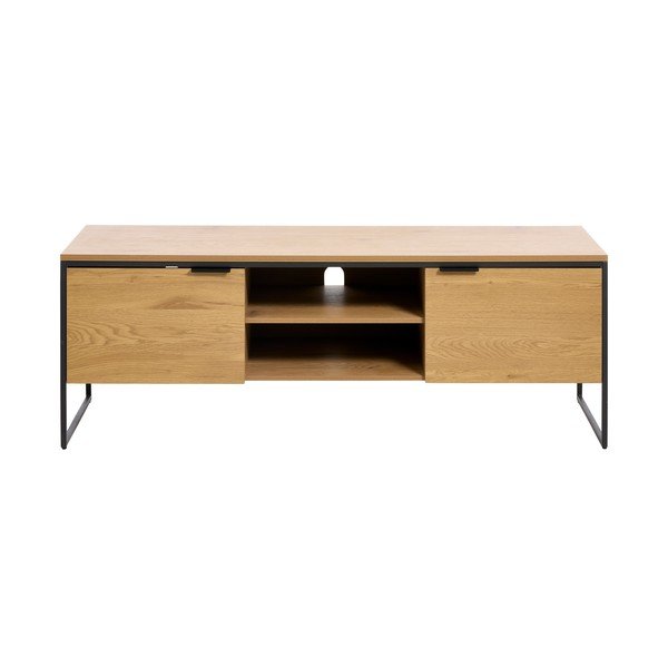 Маса за телевизор от декор от дъб  в естествен цвят 155x55x45 cm Cesura – Unique Furniture