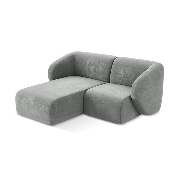 Сив шенилов ъглов диван (ляв ъгъл) Lani – Makamii-image-2