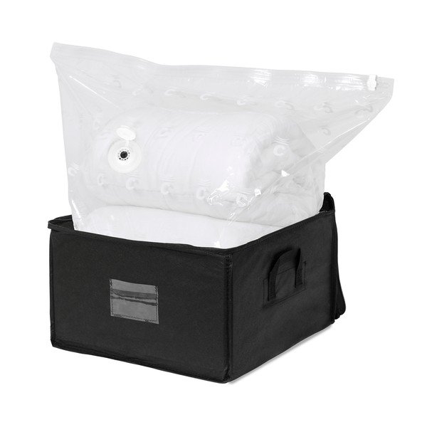Черна кутия за съхранение с цип Compress Pack, 125 л - Compactor-image-1