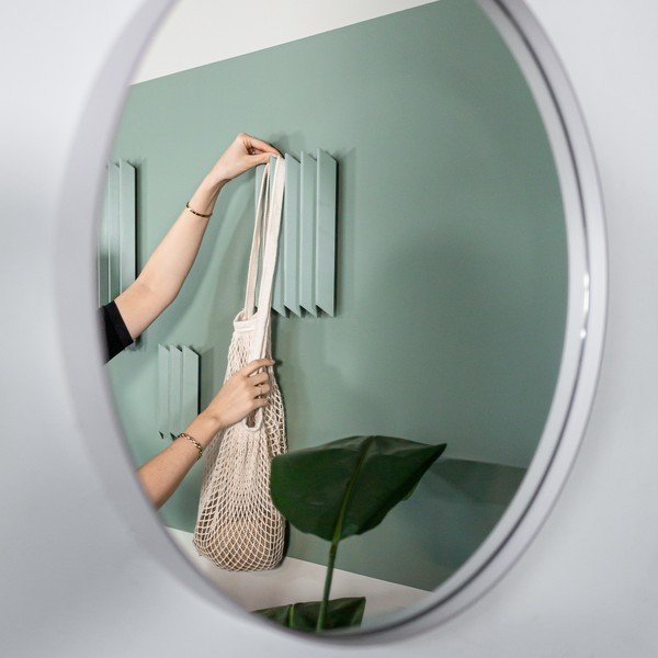 Сиво-зелена метална стенна закачалка 21 cm Sensu – Spinder Design-image-4