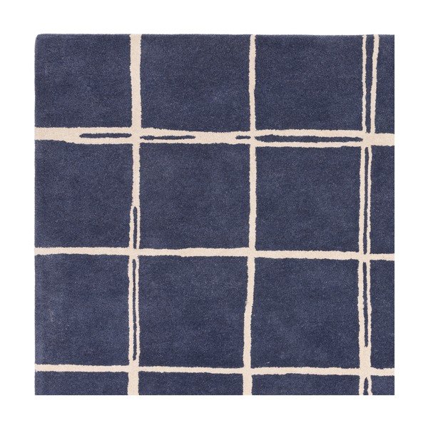 Син ръчно изработен вълнен килим 160x230 cm – Asiatic Carpets-image-4