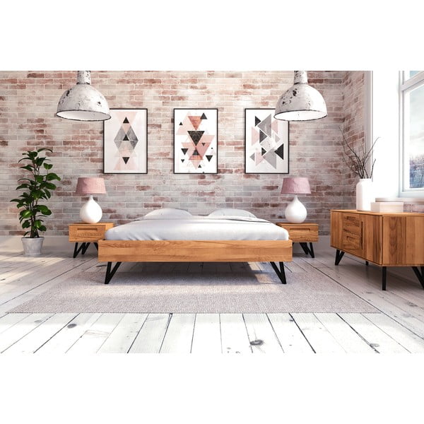 Двойно легло от букова дървесина 160x200 cm Golo - The Beds-image-3