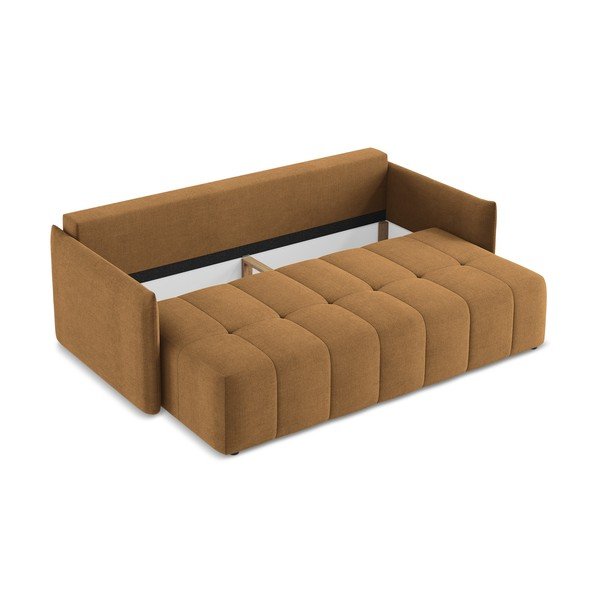 Теракотен разтегателен диван с място за съхранение 225 cm Moku – Makamii-image-4