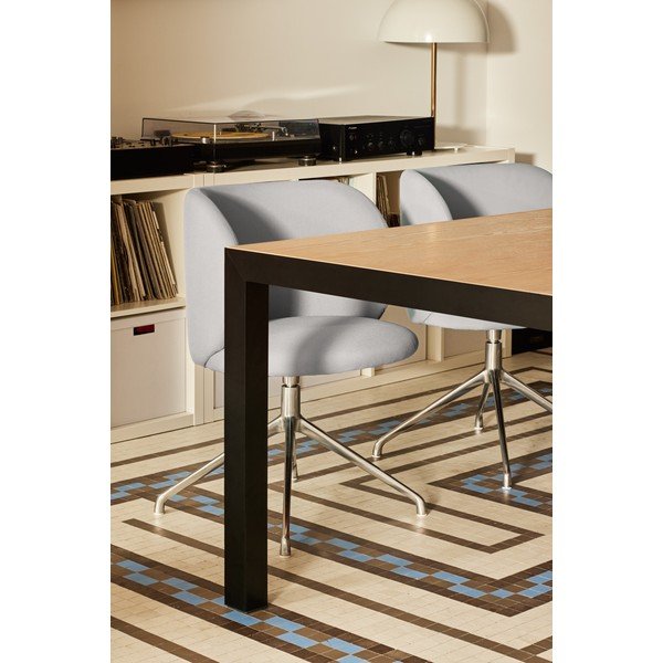 Трапезна маса с дъбова дървена плоскост 75x180 cm Alma – Teulat-image-3