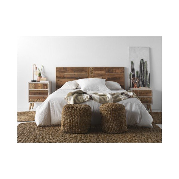 Кафява табуретка от тръстикови пръчки Seaweed – Geese-image-2