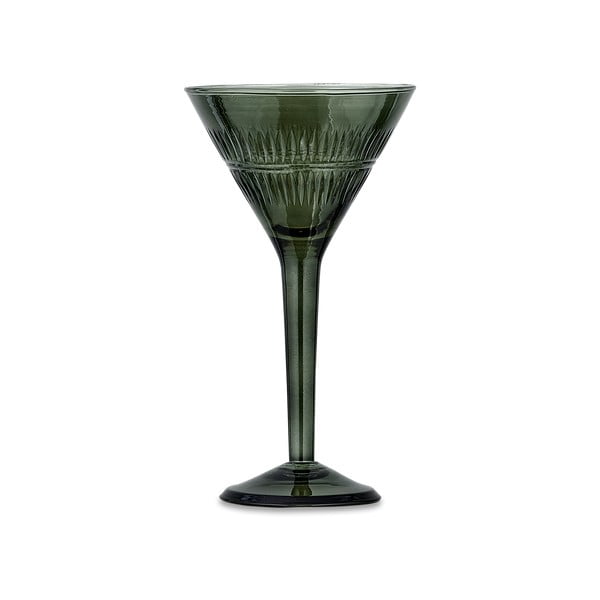 Комплект от 4 зелени коктейлни чаши от рециклирано стъкло Mila - Nkuku