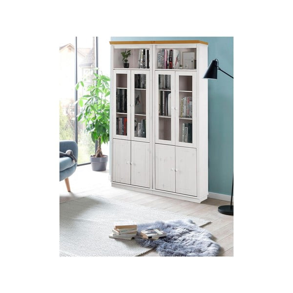 Бяла витрина от масивен бор 148x223 cm Anita – Støraa-image-2