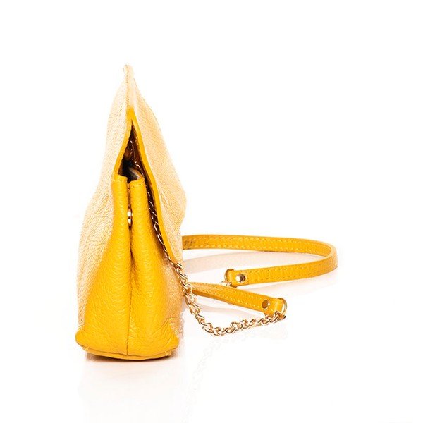 Kožená kabelka Envelope Yellow-image-1