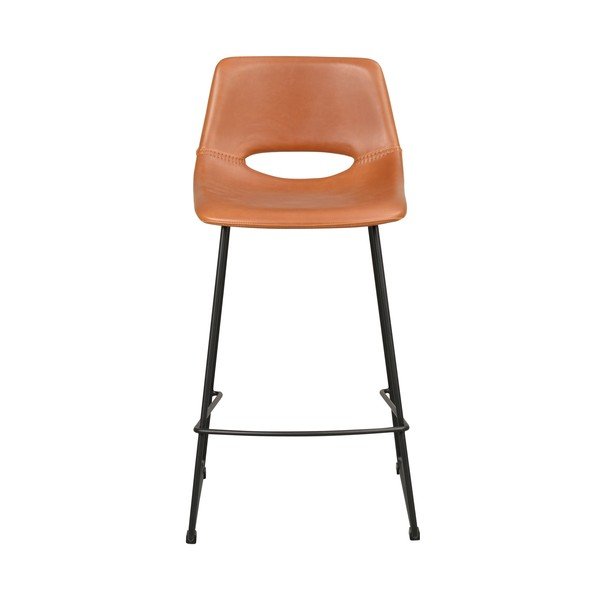 Кафяви бар столове в цвят коняк в комплект от 2 броя 89 cm Manning - Rowico-image-3