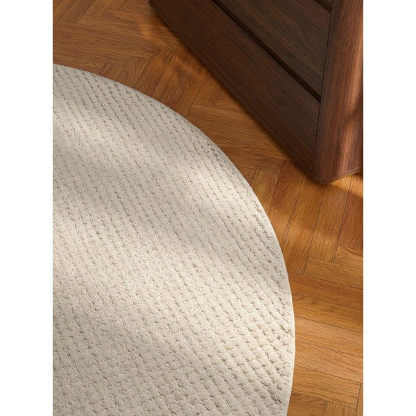 Кремав вълнен кръгъл килим ø 160 cm Eloise – Hanse Home-image-3