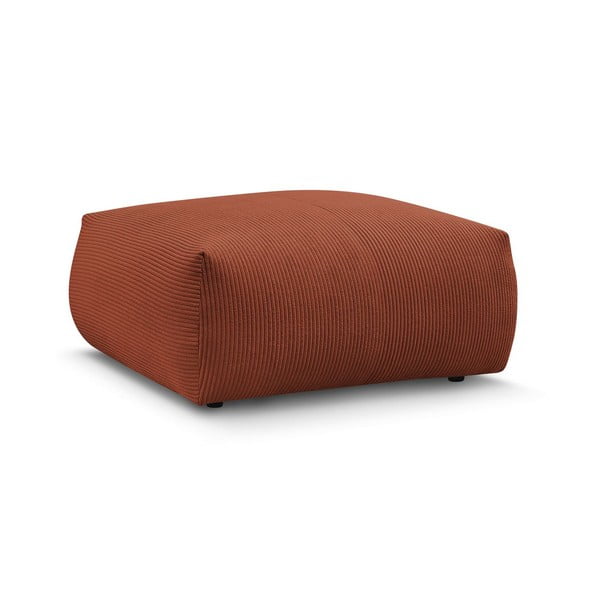 Табуретка  от рипсено кадифе в тухлен цвят Voltaire – Bobochic Paris-image-3