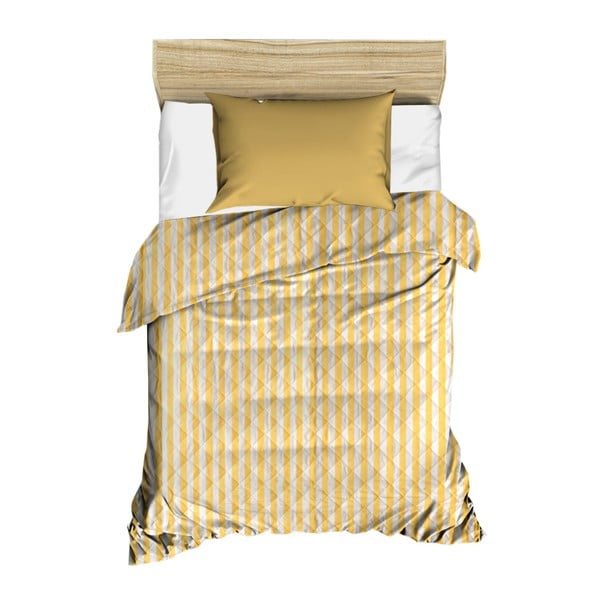 Жълта ватирана покривка за легло Amanda, 160 x 230 cm - Kate Louise