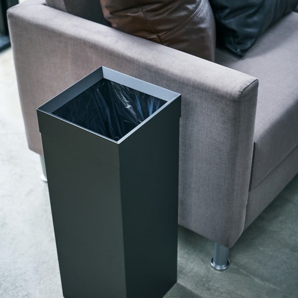 Черен метален контейнер за отпадъци 27 L Tall - YAMAZAKI-image-4