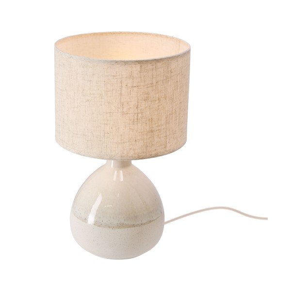 Бежова настолна лампа с текстилен абажур (височина 41 cm) Ardo – Candellux Lighting-image-1