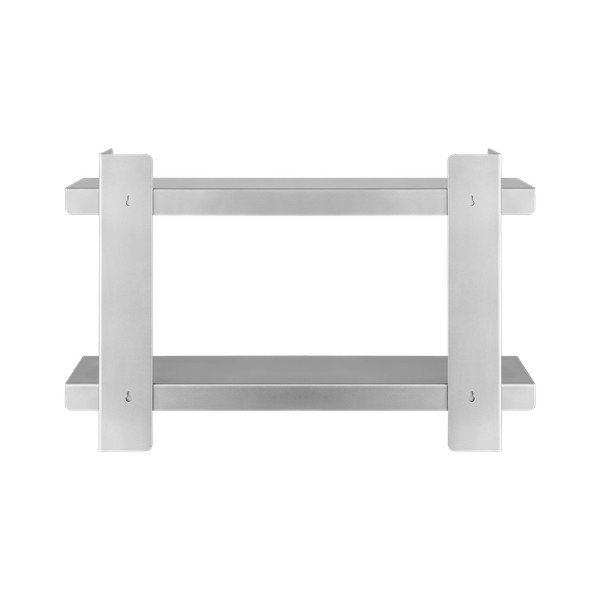 На няколко нива метален стенен рафт в сребрист цвят 70 cm Tivo – noo.ma-image-3
