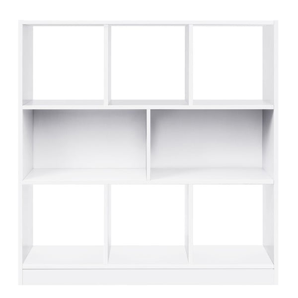 Бял шкаф за книги 98x100 cm Alan - Songmics