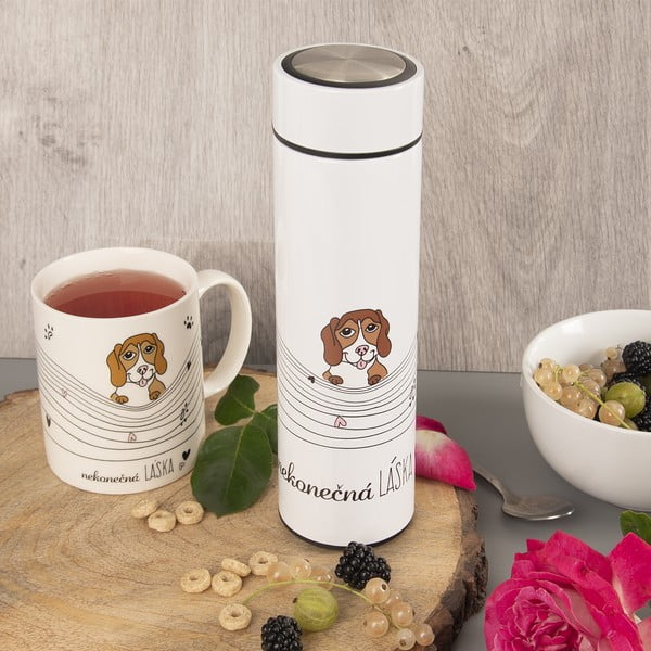 Бял термос 400 ml - Orion-image-1