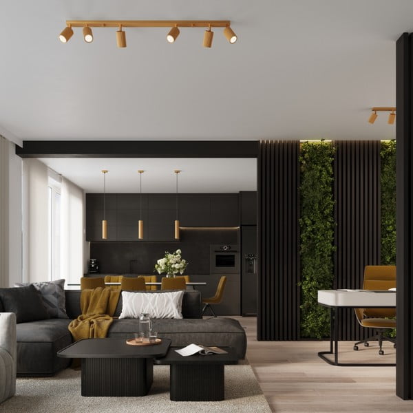 Прожектор в златист цвят 6,5x117 cm Gleam – Sollux-image-1