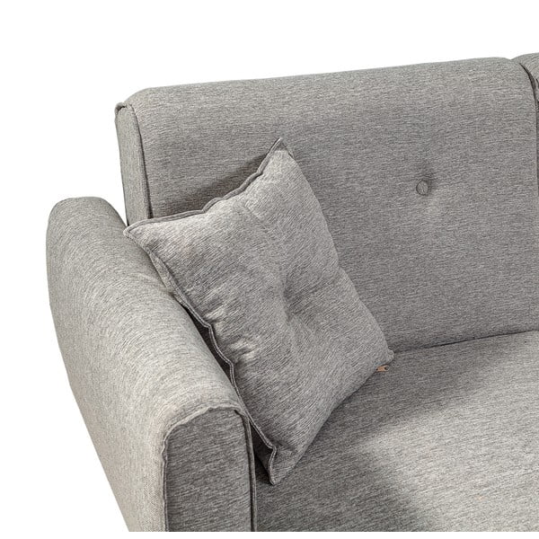 Светлосив ъглов диван Aria – Balcab Home-image-1
