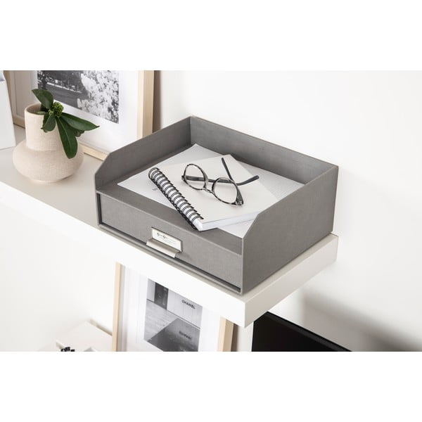 Картонен органайзер за докумнети с чекмедже Walter – Bigso Box of Sweden-image-1