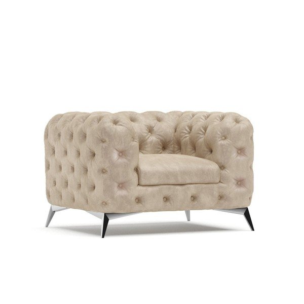 Бежово кадифено кресло Chelsea – Ropez