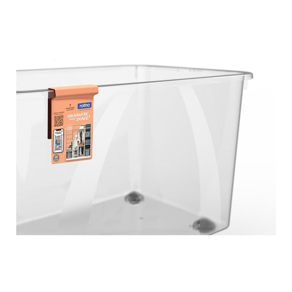 Пластмасова кутия за съхранение с капак 50 л Lona - Rotho-image-4