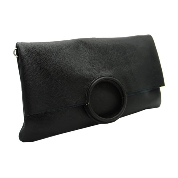 Черна чанта / портмоне от естествена кожа Kalso - Andrea Cardone