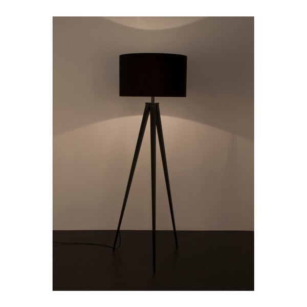 Черна подова лампа на статив - Zuiver-image-3