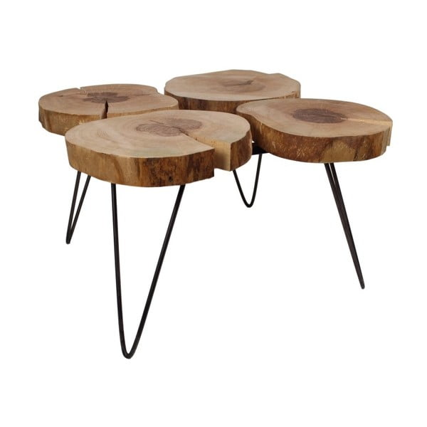 Konferenční stolek z dubu HSM collection Hairpin, 80 x 45 cm