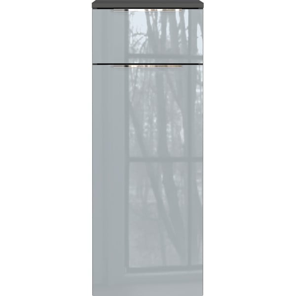 Сив висок висящ шкаф за баня 36x93 cm Vasio - Germania