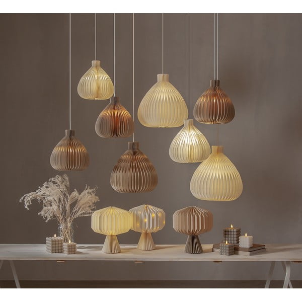 Кремав абажур ø 30 cm Honeycomb - Star Trading-image-4