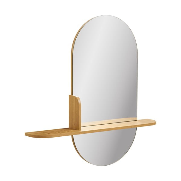 Стенно огледало с рафт 92x94,5 cm Barco – House Nordic-image-3